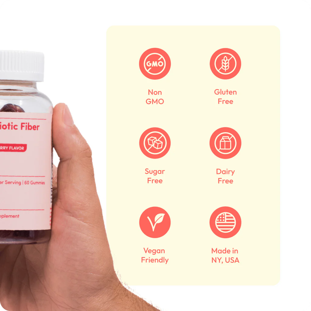 Peachy Clean™ Sugar-Free Pre+Probiotic Fiber Gummies